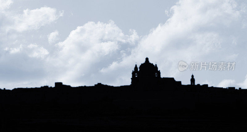 马耳他Mdina Castletown的天际线